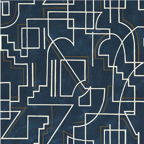 papier peint géométrique avec des formes abstraites bleu