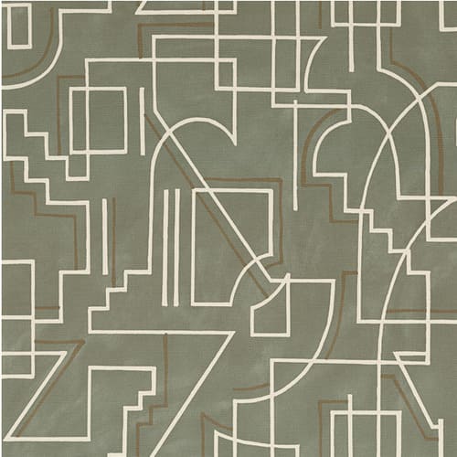 papier peint géométrique avec des formes abstraites vertes