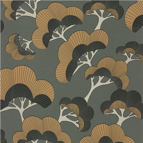Papier peint représentant des pins blancs du japon