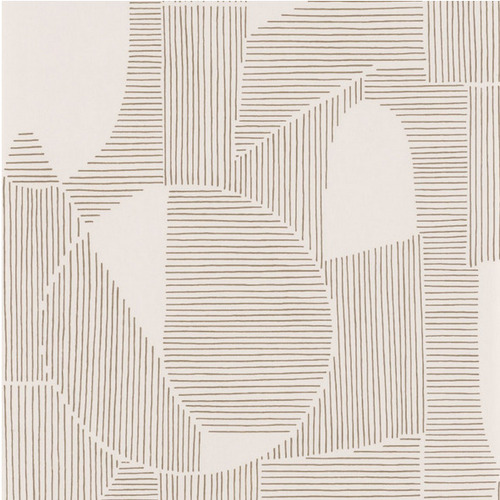 papier peint géométrique abstrait beige