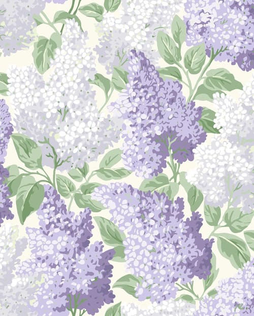 Papier peint végétal violet de la marque COLE & SON