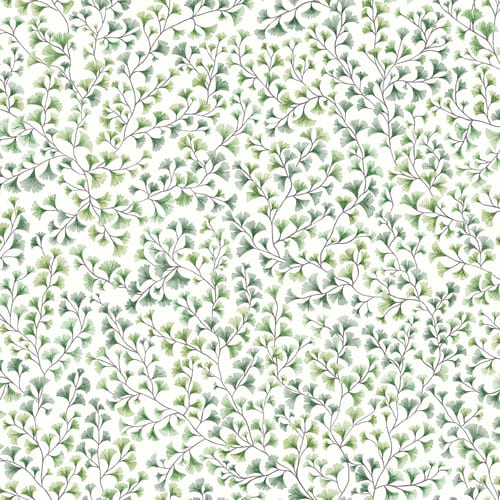 Papier peint végétal dans les tons vert de la marque COLE & SON