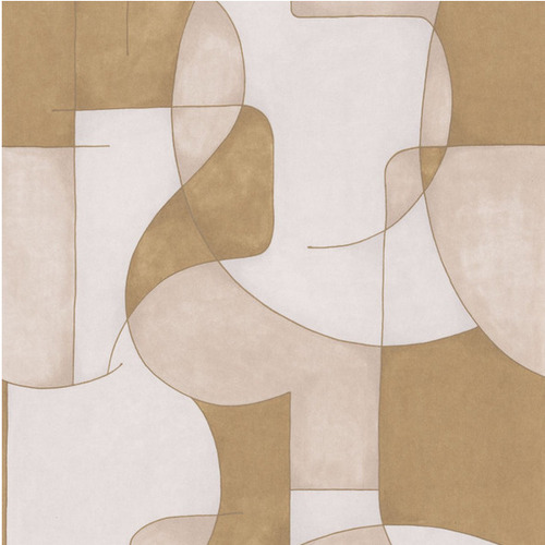 papier peint géométrique abstrait beige